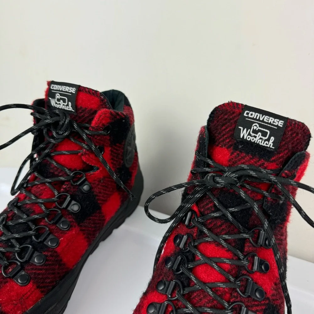 Converse X Woolrich Street Hiker High Top Sneaker Boots Sz 8 Mens / 9.5 Womens